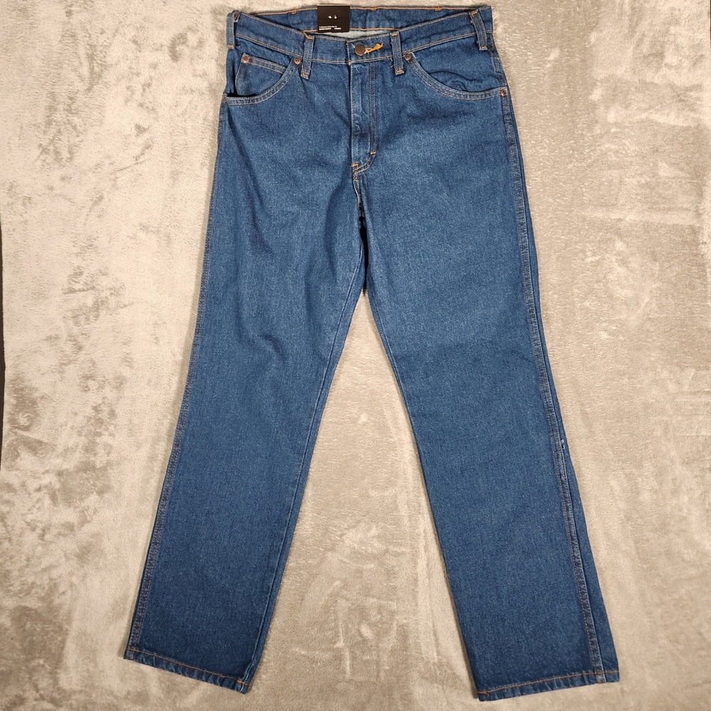 Dickies‎ Jeans Men's 32X30 Blue Dark Wash Straight Cotton Workwear Pants C993RNB